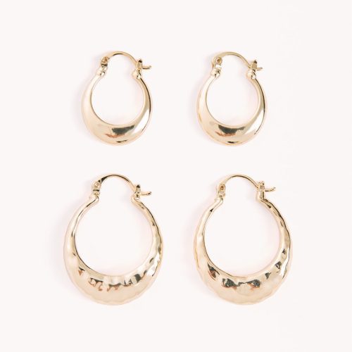 HEIDIEARRING2PACK GOLDPLATED18K