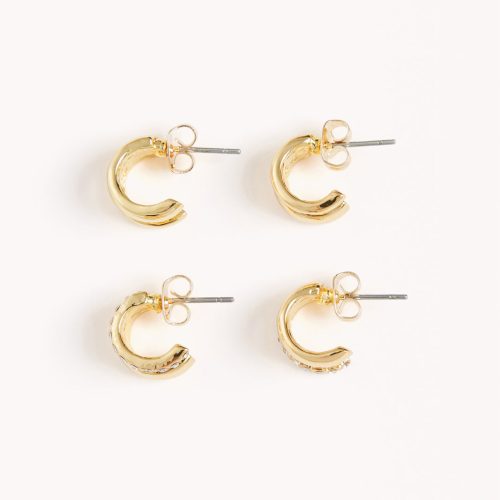 LIMAEARRING2PACK GOLDPLATED18K