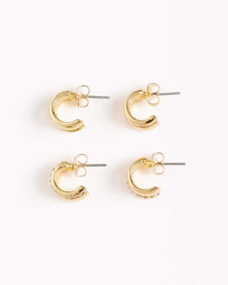 LIMAEARRING2PACK GOLDPLATED18K