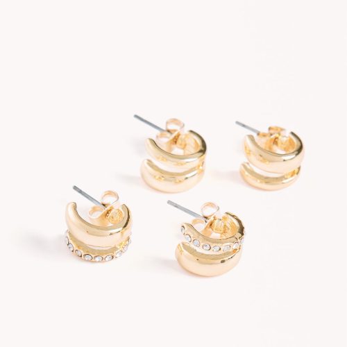 LIMAEARRING2PACK GOLDPLATED18K2