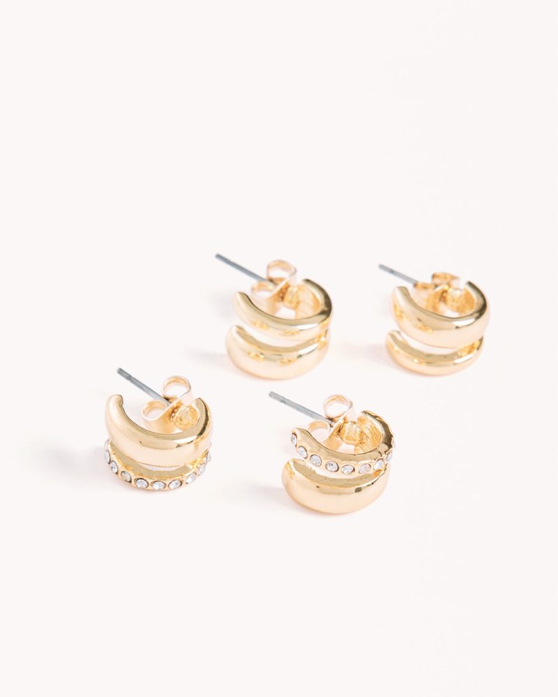 LIMAEARRING2PACK GOLDPLATED18K2