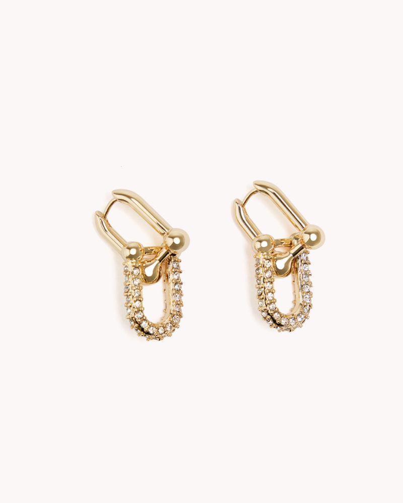 LYANAEARRING GOLD DIAMANTE